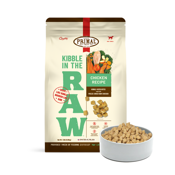 Primal Freeze Dried Kibble In The Raw Food For Dogs - Chicken  (1.5 lb)