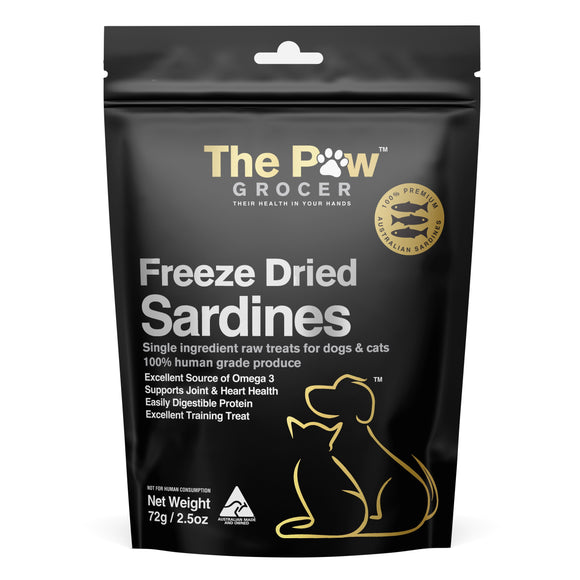 The Paw Grocer - Black Label Sardines Cat & Dog Treats [Wt : 72g]