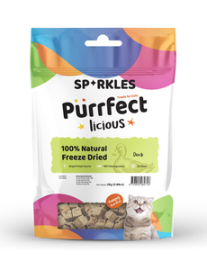 Sparkles Freeze Dried Duck Cat Treats (25g)