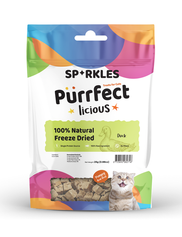 Sparkles Freeze Dried Duck Cat Treats (25g)