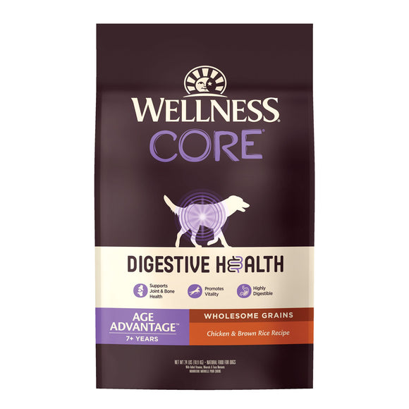 Wellness CORE Digestive Health Age Advantage Chicken & Brown Rice Recipe Dry Dog Food (2 sizes)