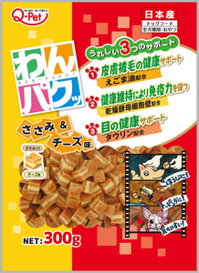 Q-Pet Wanpaku Chicken & Cheese for Dogs (300g)