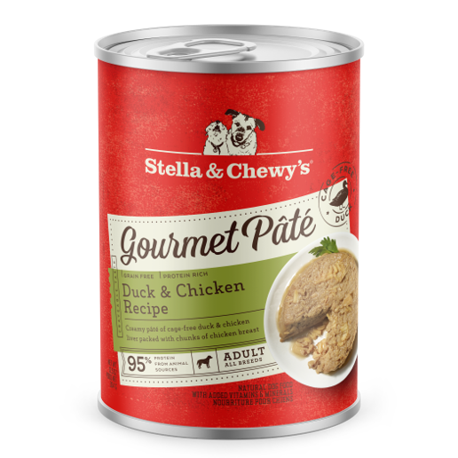 Stella & Chewy’s Gourmet Pate for Dogs with Duck & Chicken (12.5oz)