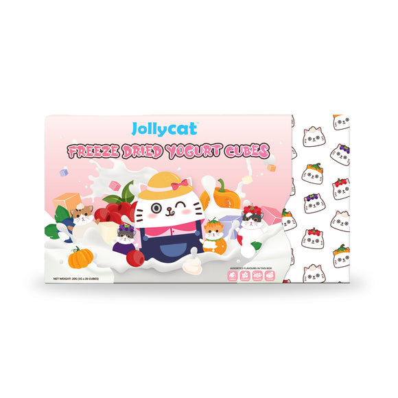 Jollycat Freeze Dried Yogurt Cubes Box of 20pcs (Assorted Flavors)