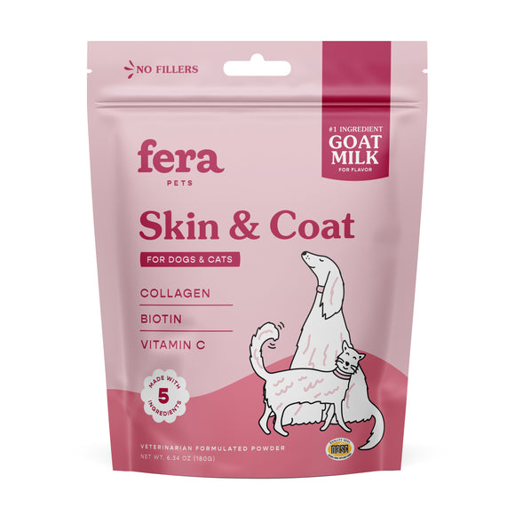 Fera Pet Organics Goat Milk Topper - Skin + Coat (180g)
