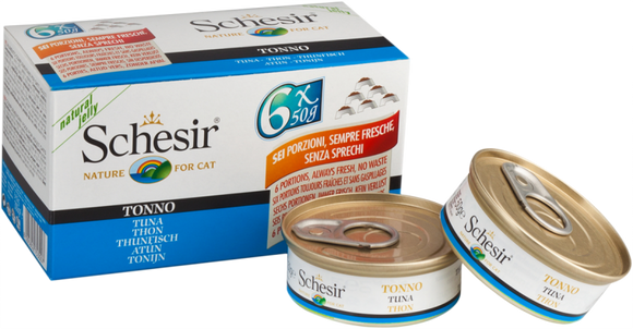 Schesir Multipack Tuna Canned food for Cats (6x50g)