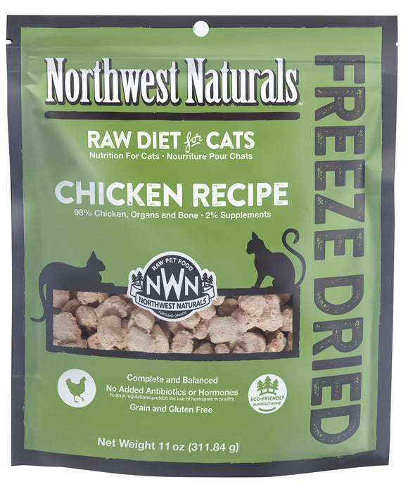 Northwest Naturals Chicken Freeze Dried Raw Nibbles For Cats (11oz)