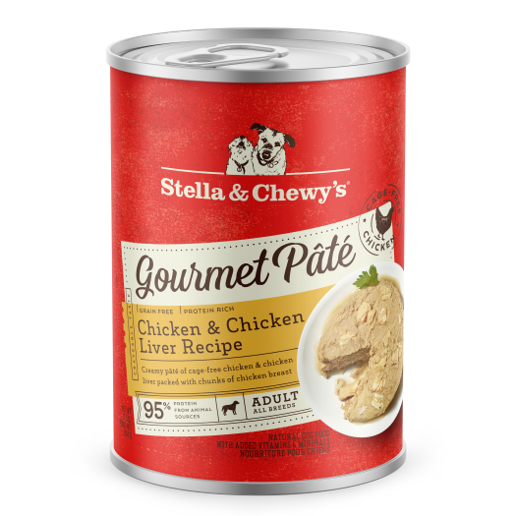 Stella & Chewy’s Gourmet Pate for Dogs with Chicken & Chicken Liver (12.5oz)