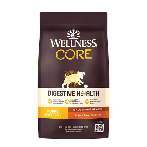 Wellness CORE Digestive Health Puppy Chicken & Brown Rice Recipe Dry Dog Food (2 sizes)