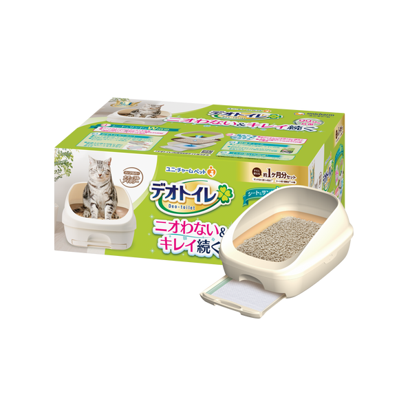 Unicharm Deo Toilet Half Cover Cat Litter Box