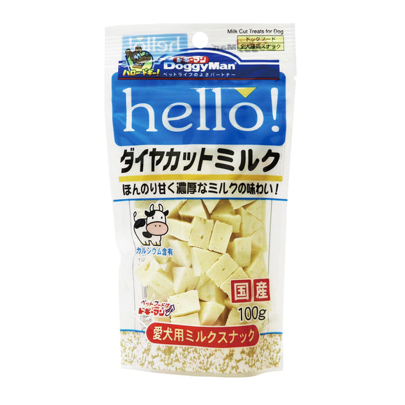 [Best Before 6/24] DoggyMan HELLO! Milk Cut Treats for Dogs (100g)