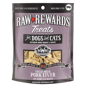 Northwest Naturals Raw Rewards Pork Liver Freeze-Dried Dog & Cat Treats (3oz)