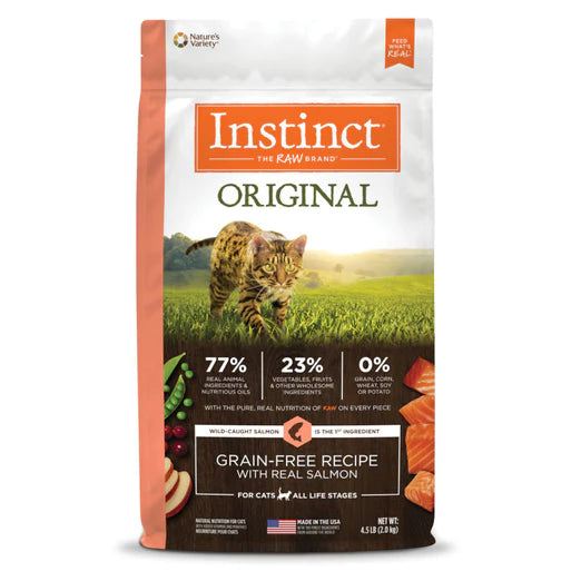 Instinct Original Grain Free Real Salmon Grain-Free Dry Cat Food (2 sizes)