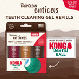 TropiClean Enticers Teeth Cleaning Gel Variety Pack for KONG Dental Ball - 0.5oz