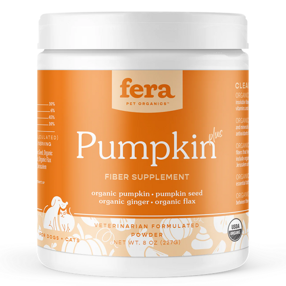 Fera Pet Pumpkin Plus Fiber Support for Dogs and Cats (8oz)