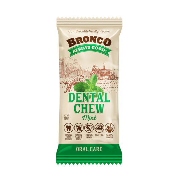 Bronco Dental Chew Mint for Dogs (18g)