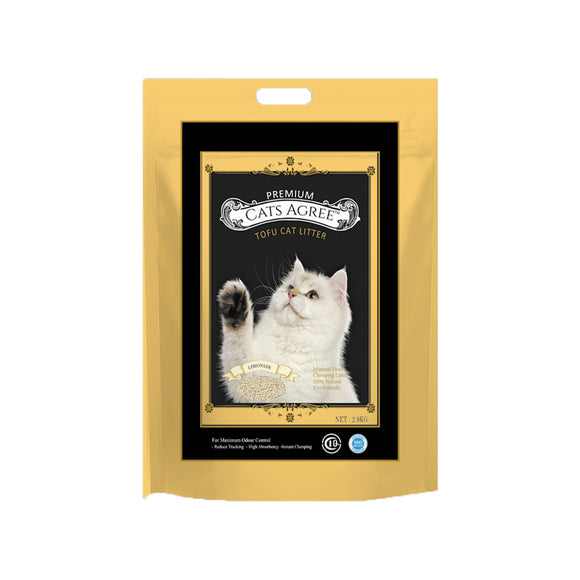 Cat’s Agree Premium Tofu Litter (Lemonade) 2.8kg