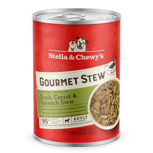 Stella & Chewy’s Gourmet Duck, Carrot & Spinach Stew for Dogs (12.5oz)