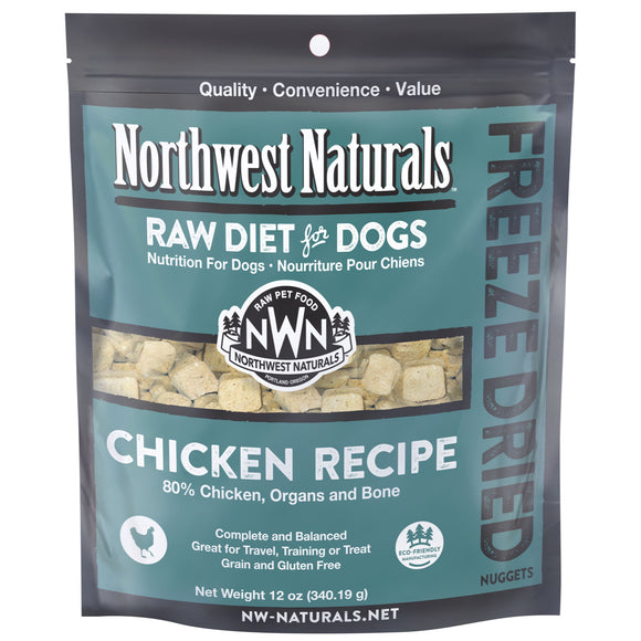 Northwest Naturals Chicken Freeze Dried Raw Diet Dog Food (2 sizes)