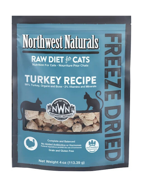 Northwest Naturals Turkey Freeze Dried Raw Nibbles For Cats (11oz)