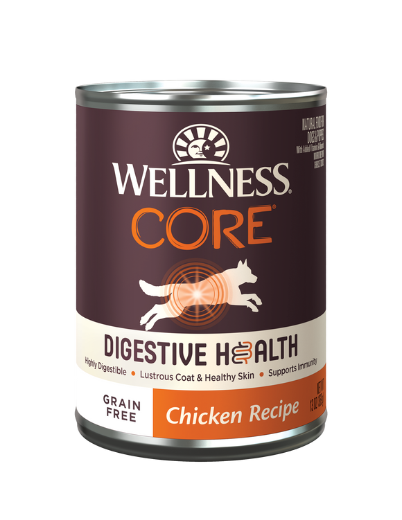 Wellness CORE Digestive Health Chicken Grain Free Wet Canned Food for Dogs (13oz)