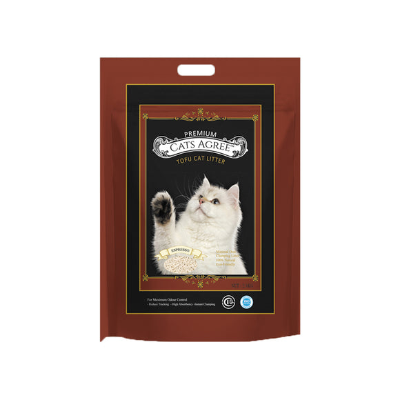 Cat’s Agree Premium Tofu Litter (Espresso) 2.8kg
