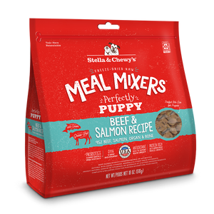 Stella & Chewy’s Puppy Beef & Salmon Meal Mixers for Dogs (18oz)
