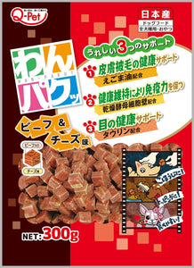 Q-Pet Wanpaku Beef & Cheese for Dogs (300g)