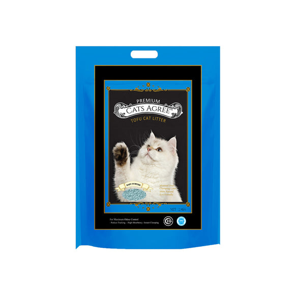 Cat’s Agree Premium Tofu Litter (Baby Powder) 2.8kg