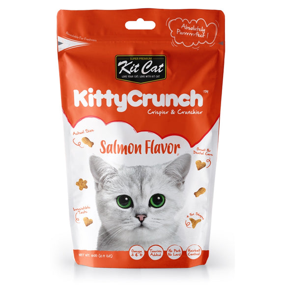 Kit Cat Kitty Crunch Treats for Cats (Salmon) 60g