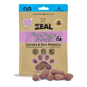 [Buy2Free1] Zeal Free Range Natural Freeze-Dried Chicken & Beef Treats for Dogs & Cats (100g)