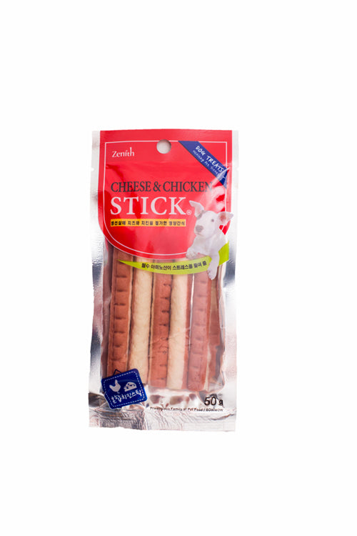 [BW2004][Bundle of 5 at $10] Bow Wow Cheese & Chicken Stick Treats for Dogs (50g)