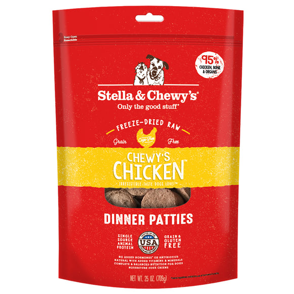 Stella & Chewy’s Chicken Freeze-Dried Raw Dinner Patties (25oz)