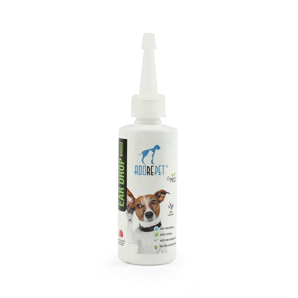 Adorepet Ear Drops for Dogs & Cats (60ml)