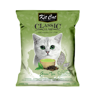 Kit Cat 100% Natural Classic Clump Cat Litter (Green Tea) 10L/7kg
