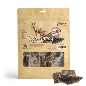 Absolute Bites Air Dried Roo Treats (Roo Jerky) for Dogs (2 sizes)