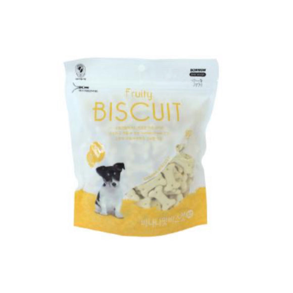 [BW2021] Bow Wow Banana Fruity Biscuit Treats for Dogs (220g)