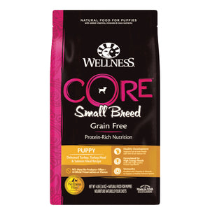 Wellness Core Grain Free Small Breed (Puppy) (Deboned Turkey, Turkey Meal & Salmon Meal) (2 sizes)