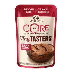 Wellness Core Grain Free Tiny Tasters Smooth Pate Chicken & Beef for Cats (1.75oz)