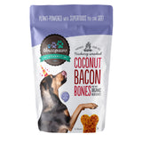 Threepaws Gourmet Coconut Bacon Bones, Hickory Smoked Gourmet Organic and Vegan Dog Treats (198g/7oz)
