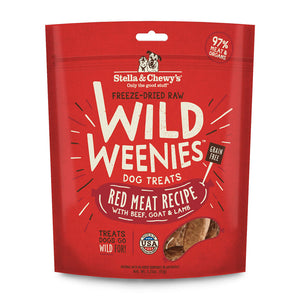 Stella & Chewy’s Freeze-Dried Raw Wild Weenies Treats for Dogs (Red Meat) 3.25oz