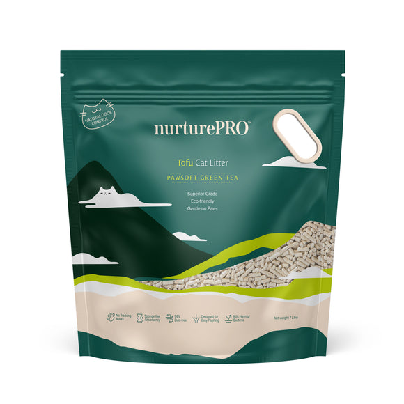 NurturePro Green Tea Tofu Cat Litter (7L/pack)