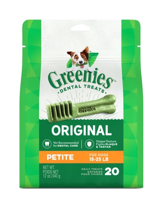 Greenies Original Petite Dental Treats for Dogs (15-25lb)
