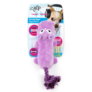 AFP Ultrasonic Dancing Hippo Squeaky Toy for Dogs
