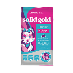 [SG-15104] Solid Gold Mighty Mini Chicken, Chickpea & Pumpkin Recipes Dry Food for Dogs (4lbs)