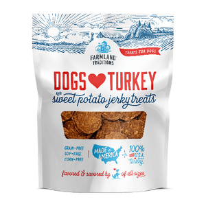 [FT-DLTS06] Farmland Traditions Turkey & Sweet Potato Jerky for Dogs (6oz)
