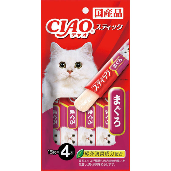 [CIS081] CIAO Stick Tuna (Maguro) in Jelly Treats for Cats (15g x 4)