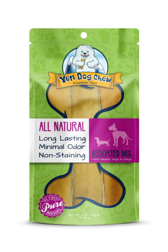Yeti Dog Chew Himalayan Yak Assorted Mix Chew (3pcs)