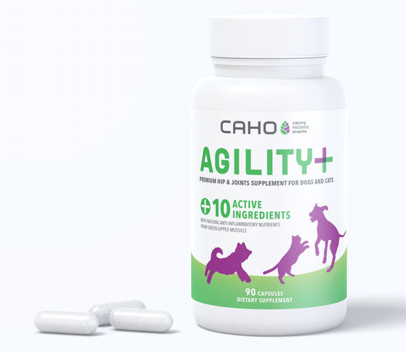 CAHO Agility+ Premium Hip & Joint Supplement for Dogs & Cats (90caps)