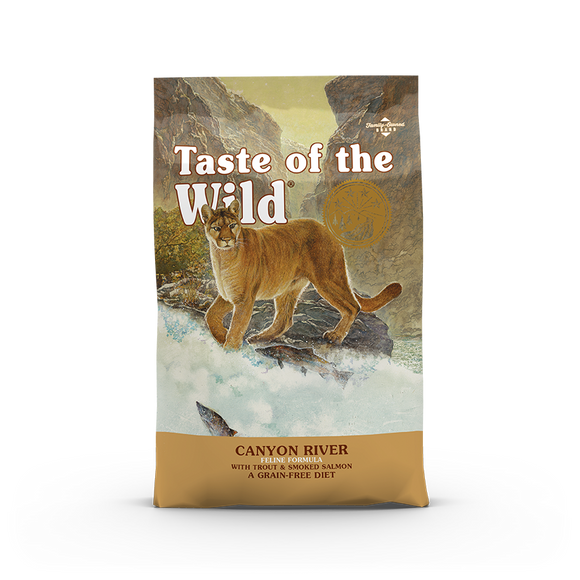 Taste of the Wild Canyon River Feline Recipe with Trout & Smoked Salmon Dry Food for Cats (2 sizes)
